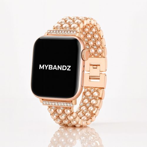 Apple Watch gyöngysoros fém óraszíj-rosegold /44/45//46/49 mm