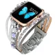 Apple Watch Gyöngyös karkötő szíj -szürke-ezüst/40/41 és 42mm