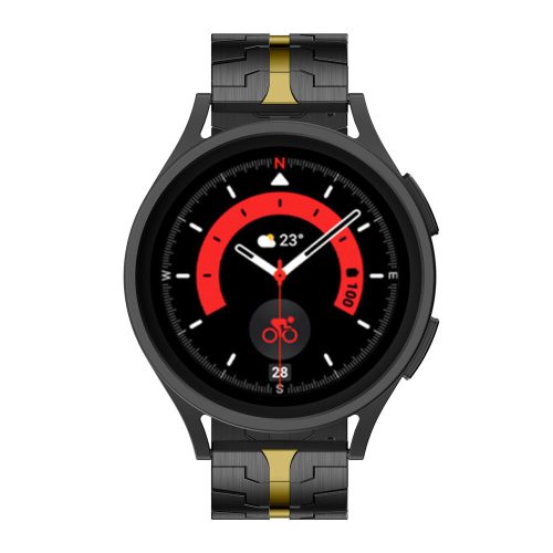 Mybandz Space fém óraszíj /fekete-arany/ 20 mm