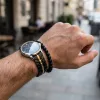 Mybandz Space fém óraszíj /fekete-arany/ 22 mm