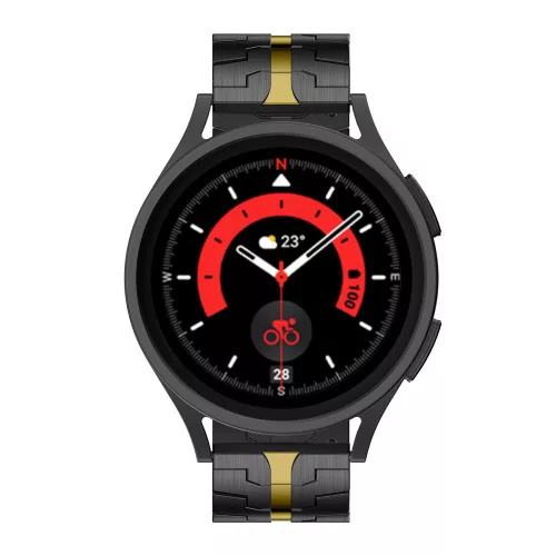 Mybandz Space fém óraszíj /fekete-arany/ 22 mm