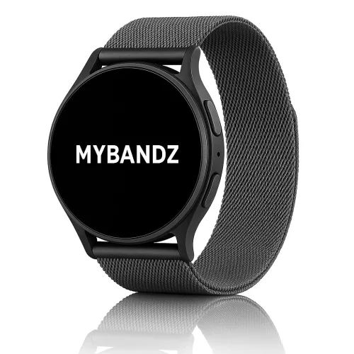 MYBANDZ Milánói mágneses fém óraszíj / sötét szürke / 20mm