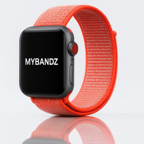 Apple Watch rugalmas szövet óraszíj /vérnarancs/ 44/45/46/49 mm