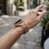 MYBANDZ Klasszikus fém óraszíj - Rosegold/18mm