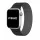 Apple Watch Train mágneses szilikon szíj /fekete-szürke/44/45/46/49 mm