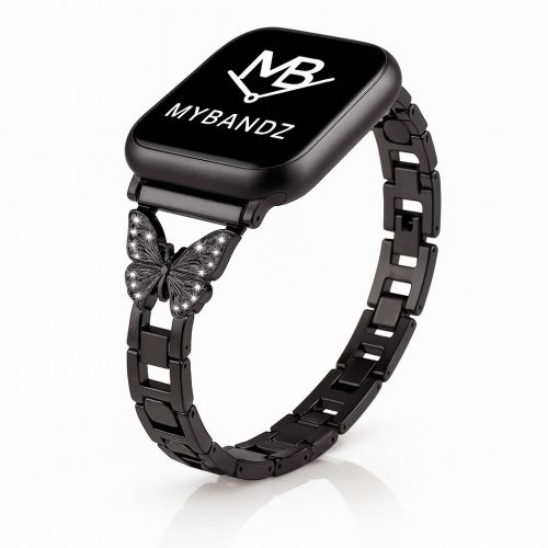 Apple Watch pillangó fém óraszíj /fekete/ 40/41 és 42mm