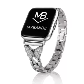 Apple Watch pillangó fém óraszíj /ezüst/ 40/41 és 42mm