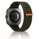 Mybandz Trail Loop tépőzáras szövet szíj-zöld/Samsung Galaxy Watch Ultra
