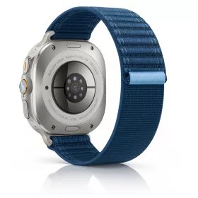  Mybandz Trail Loop tépőzáras szövet szíj-kék/Samsung Galaxy Watch Ultra