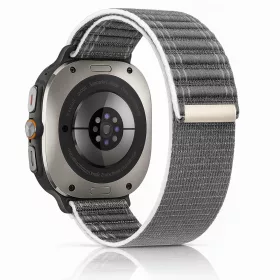   Mybandz Trail Loop tépőzáras szövet szíj-szürke/Samsung Galaxy Watch Ultra