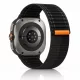 Mybandz Trail Loop tépőzáras szövet szíj-fekete/Samsung Galaxy Watch Ultra