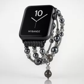   Apple Watch pearl karkötő óraszíj /fekete/ 40/41 és 42mm