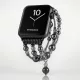 Apple Watch pearl karkötő óraszíj /fekete/ 44/45/46/49 mm