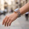 Apple Watch pearl karkötő óraszíj /lila/ 44/45/46/49 mm
