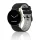 MYBANDZ kétszínű rés-nélküli szilikon óraszíj Galaxy Watch 4-5-6-7/fekete-szürke/ 20mm