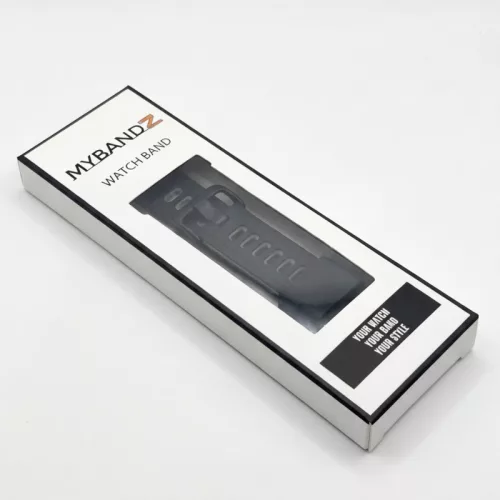 MYBANDZ kétszínű rés-nélküli szilikon óraszíj Galaxy Watch 4-5-6-7/fekete-szürke/ 20mm