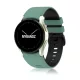 MYBANDZ kétszínű rés-nélküli szilikon óraszíj Galaxy Watch 4-5-6-7/zöldeskék-fekete/ 20mm