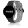 MYBANDZ rés-nélküli szilikon óraszíj Galaxy Watch 4-5-6-7 /fekete-szürke/ 20mm
