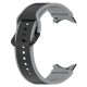MYBANDZ rés-nélküli szilikon óraszíj Galaxy Watch 4-5-6-7 /fekete-szürke/ 20mm