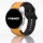 MYBANDZ rés-nélküli szilikon óraszíj Galaxy Watch 4-5-6-7 /mustársárga-fekete/ 20mm