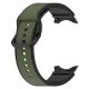 MYBANDZ rés-nélküli szilikon óraszíj Galaxy Watch 4-5-6-7 /khaki-fekete/ 20mm