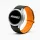 MYBANDZ mágneses szilikon óraszíj Galaxy Watch 4-5-6-7/fekete-narancs/ 20mm