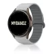 MYBANDZ mágneses szilikon óraszíj Galaxy Watch 4-5-6-7/világos szürke-szürke/ 20mm