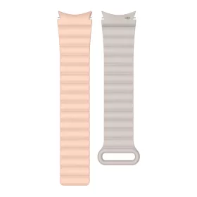   MYBANDZ mágneses szilikon óraszíj Galaxy Watch 4-5-6-7/púder-szürke/ 20mm