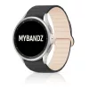 MYBANDZ mágneses szilikon óraszíj Galaxy Watch 4-5-6-7/szürke-bézs/ 20mm