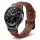 MYBANDZ Elegáns bőróraszíj Galaxy Watch 4-5-6-7/vörösbarna(fekete csat)/ 20mm