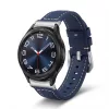 MYBANDZ Elegáns bőróraszíj Galaxy Watch 4-5-6-7/kék(ezüst csat)/ 20mm