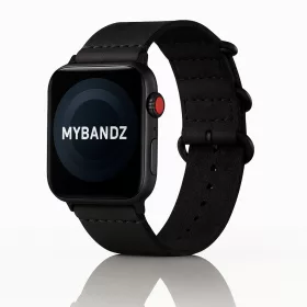 Apple Watch vintage bőróraszíj-fekete 44/45/46 és 49 mm