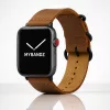 Apple Watch vintage bőróraszíj-világosbarna 44/45/46 és 49 mm