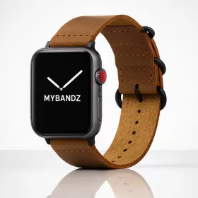   Apple Watch vintage bőróraszíj-világosbarna 44/45/46 és 49 mm