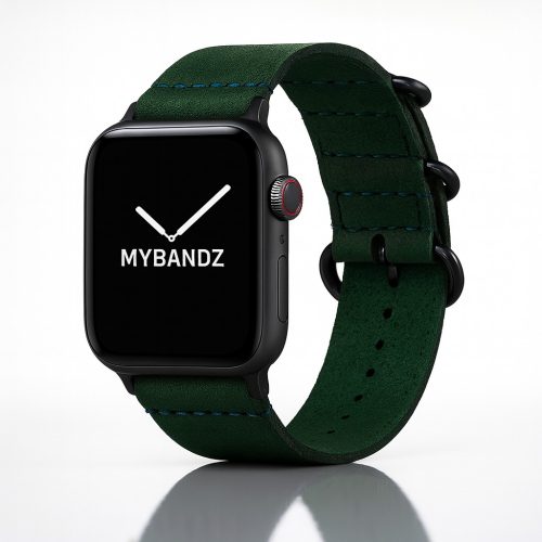 Apple Watch vintage bőróraszíj-zöld 44/45/46 és 49 mm