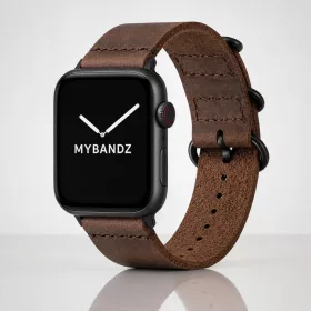   Apple Watch vintage bőróraszíj-sötét barna 44/45/46 és 49 mm