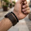 Apple Watch vintage bőróraszíj-sötét barna 44/45/46 és 49 mm