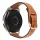 MYBANDZ Elegáns slim bőróraszíj rosegold csattal /barna/20mm