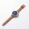 MYBANDZ Elegáns slim bőróraszíj rosegold csattal /barna/20mm