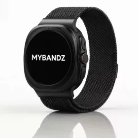   Mybandz Milánói mágneses fém óraszíj-fekete/Samsung Galaxy Watch Ultra