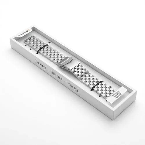 MYBANDZ Engineer fém óraszíj /ezüst / 20mm