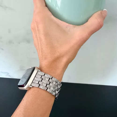 Apple Watch CrossLink fém szíj / ezüst / 40/41 és 42mm