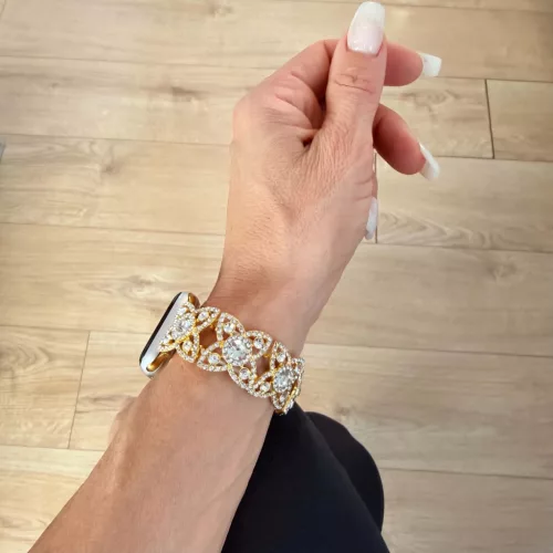Apple Watch CrystalLace fém szíj / arany/ 40/41 és 42mm