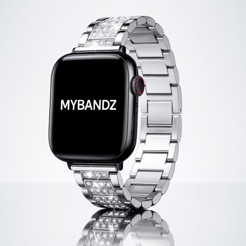 Apple Watch DIamond fém szíj / ezüst / 42/44/45/49