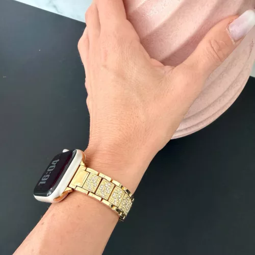 Apple Watch DIamond vékony fém szíj / arany/ 42/44/45/49