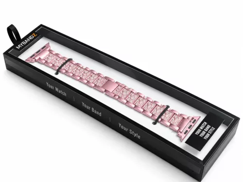 Apple Watch DIamond  fém szíj / pinkarany / 42/44/45/49