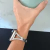 Apple Watch RoyalGrace fém szíj / ezüst / 42/44/45/49