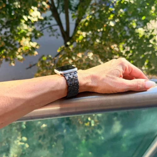 Apple Watch CrossLink fém szíj /fekete/42/44/45/49