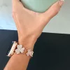 Apple Watch FloralShine fém szíj / rosegold/ 42/44/45/49