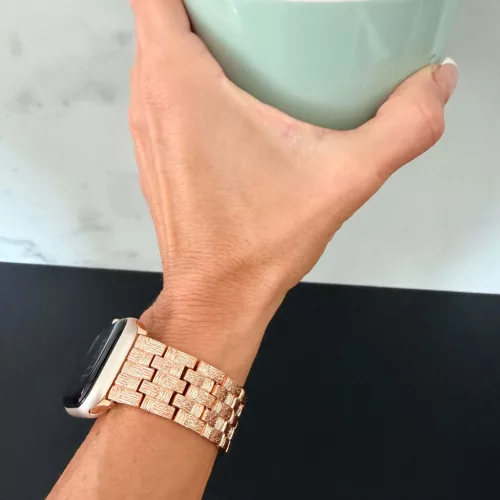 Apple Watch CrossLink fém szíj /rosegold/ 42/44/45/49
